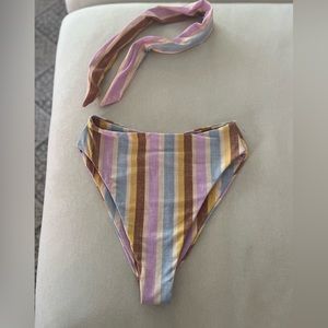 Montce swim bottom and matching headband